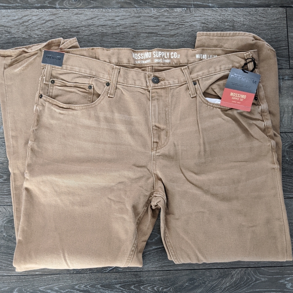 NWT Mossimo Supply Co. Khaki Jeans 40/30